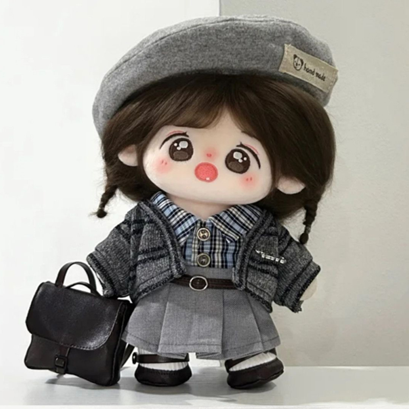 新品现货秋日序曲20cm娃衣棉花娃娃娃可爱衣服娃衣20cm学院风