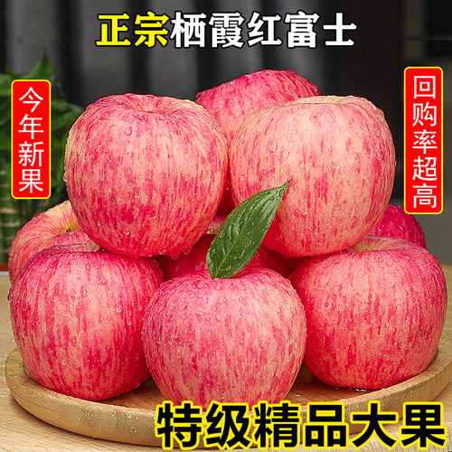 栖霞红富士25年新果新鲜脆甜烟台