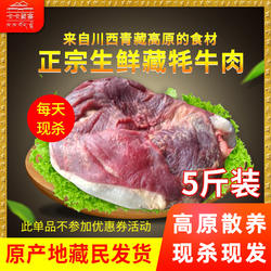 卡卡藏寨高原散养牦牛新鲜牛腩肉肋条肉现杀直销5斤222包邮