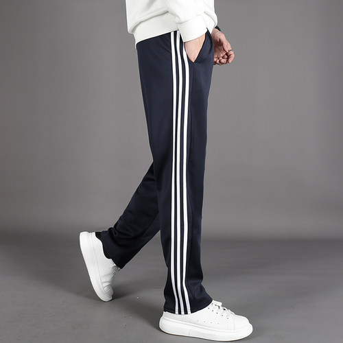 黑色三条杠小学初中高中校服裤子