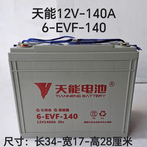 天能12V-140A电池铅酸免维护