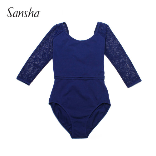 正品三沙Sansha芭蕾舞半袖练功服