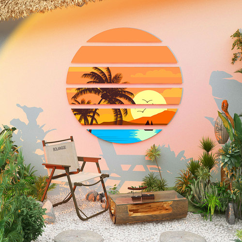 室内露营风小酒馆墙面装饰挂画