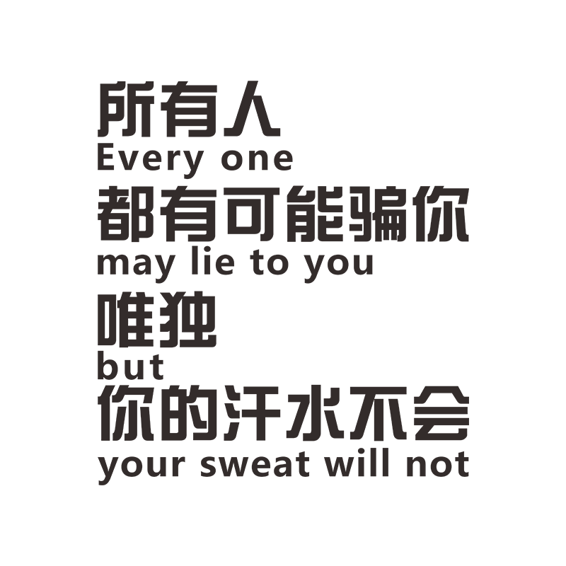 健身房文化背景墙面装饰励志墙贴