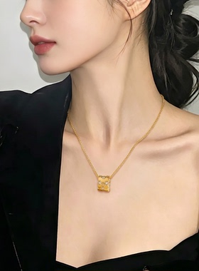小蛮腰蜂巢项链女精致高级感春夏