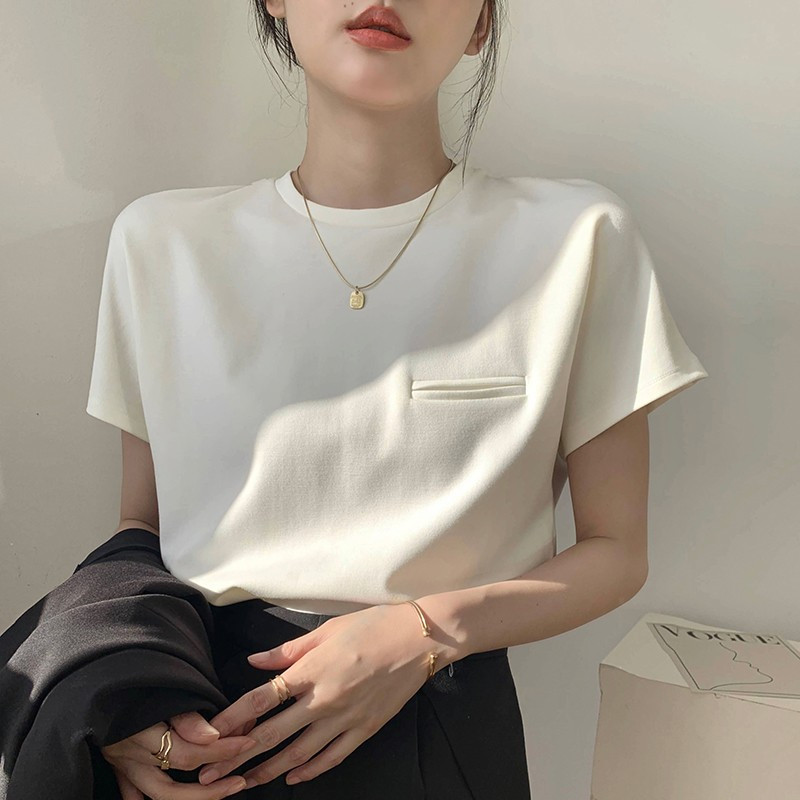 短袖薄款百搭纯棉女T恤
