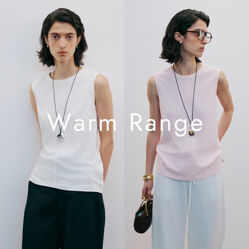 Warm Range 圆领无袖天丝麻基础背心上衣