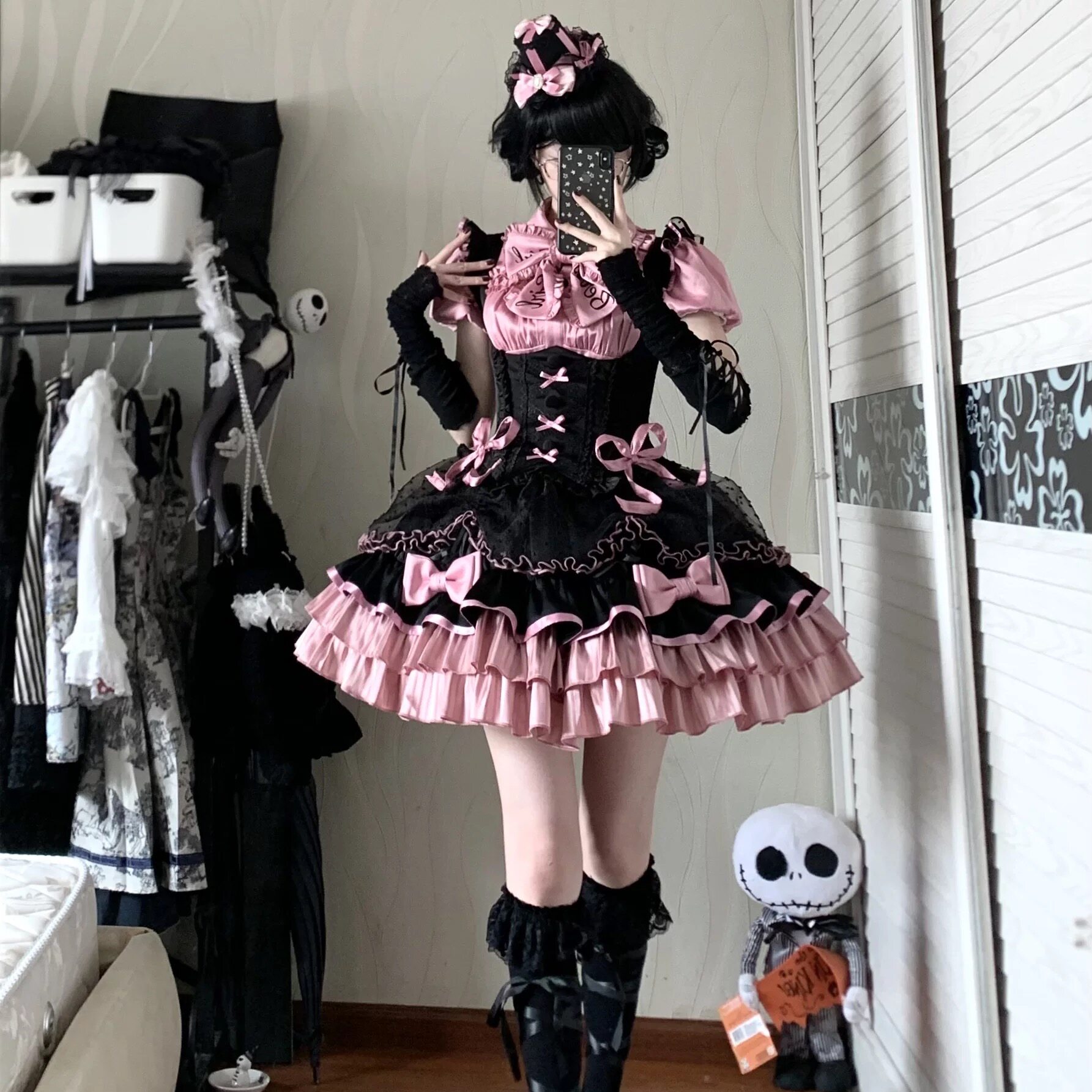 小梨甜心心跳应援一颗小奶糖原创lolita洛丽塔连