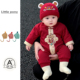 婴幼儿中国风红色连体衣宝宝冬季 保暖加厚长袖 喜庆拜年服周岁爬服