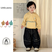 连帽卫衣男女童可爱星星人上衣宽松牛仔裤 婴儿衣服春季 新款 两件套