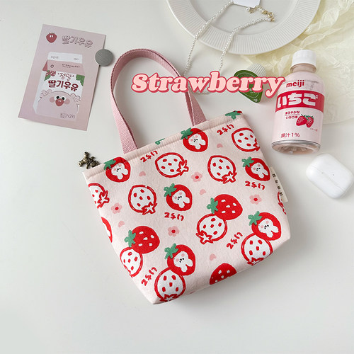 可爱小号手提包棉布手拎包