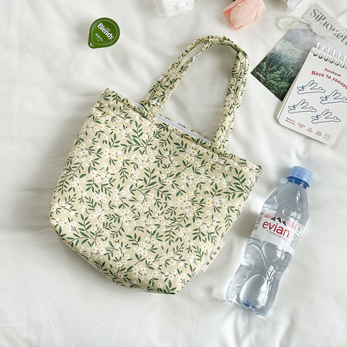 加厚中号棉布手拎包通勤包女