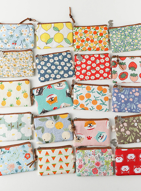 迷你小口袋钱包小清新棉布碎花布艺卡包零钱包包女学生硬币收纳包