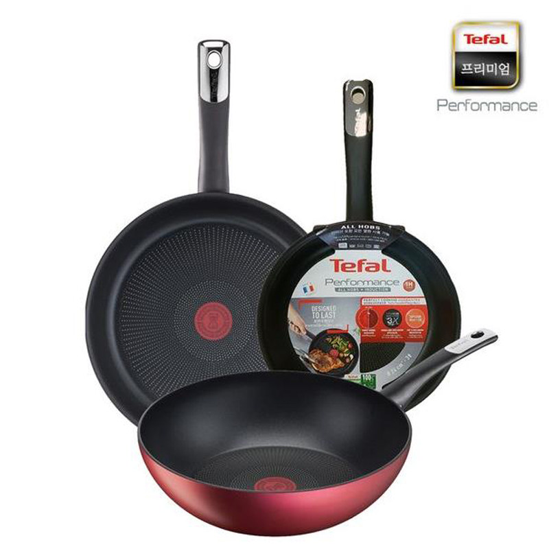 法国产 特福tefal原装进口正品镀钛5层3X不粘锅炒锅平底锅28cm