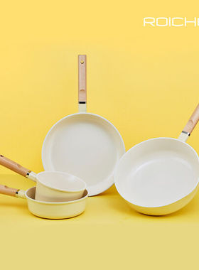 韩国原装进口正品ROICHEN辅食锅不粘汤锅平底煎锅炒锅奶锅