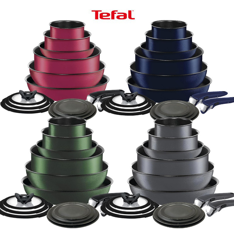 原装进口正品特福Tefal 法国不粘锅可拆卸手把汤锅煎锅平底锅炒锅