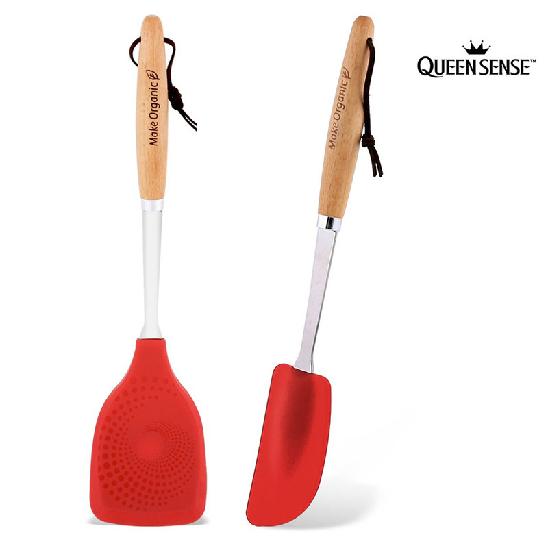 韩国原装进口正品 Queen sense 硅胶锅铲 铲子不粘锅用炒菜软硅胶