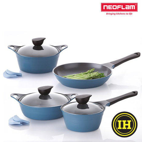 韩国原装进口正品 neoflam 电磁炉燃气通用不粘锅 汤锅 火锅 煎锅