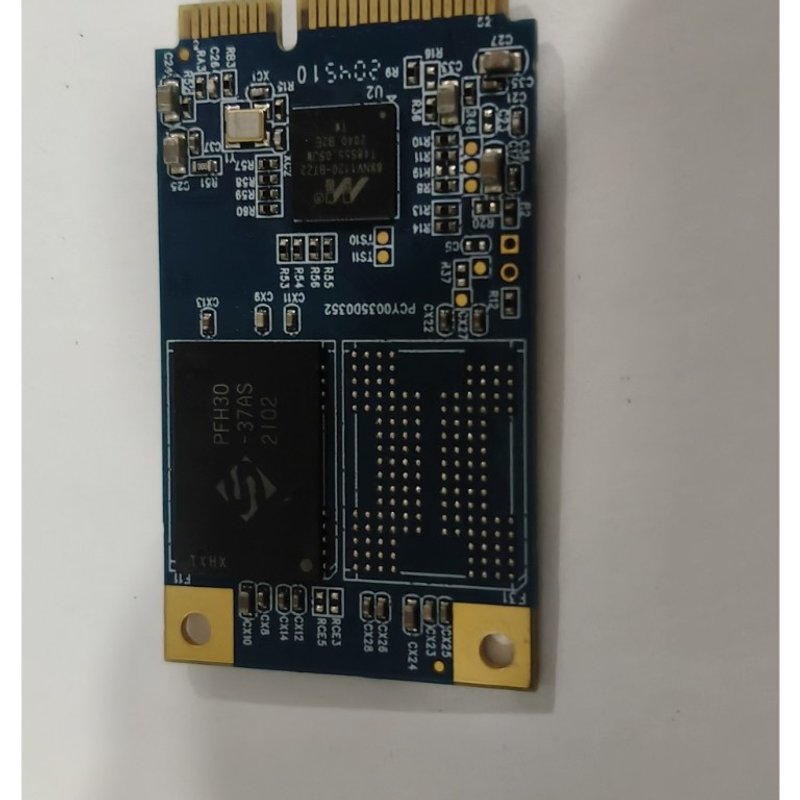 议价mSATA固态硬盘 64G,品。蓝色PCB板,主控SM2