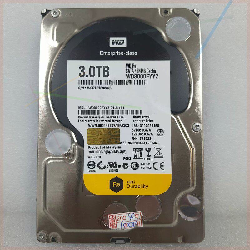 议价盘,成色新,ern3T黑盘,WD3000FYYZ,7200