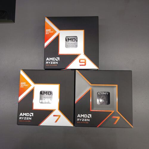 议价AMD 锐龙CPU包装盒 R7-9800X3D R7盒子 9