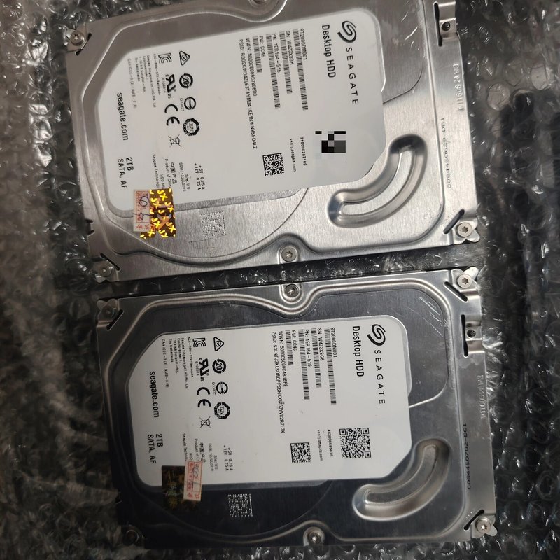 议价希捷2TB台式机硬盘3.5寸SATA接口盘,成色还可以,