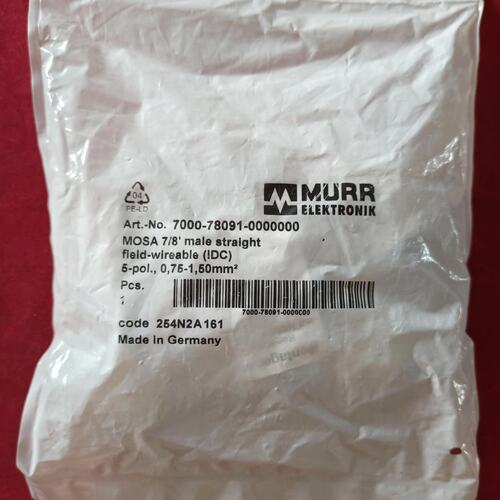议价MURR连接器，型号7000-78091-000