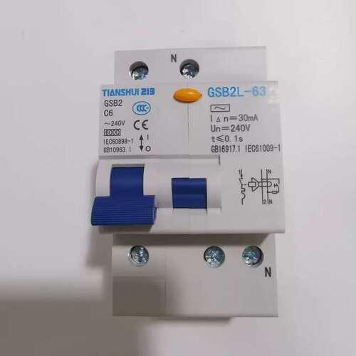 议价正品天水二一三漏电断路器GSB2L-63 1P C6