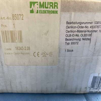 议价MURR85072开关电源MCS20-3X400-500/24电源模块