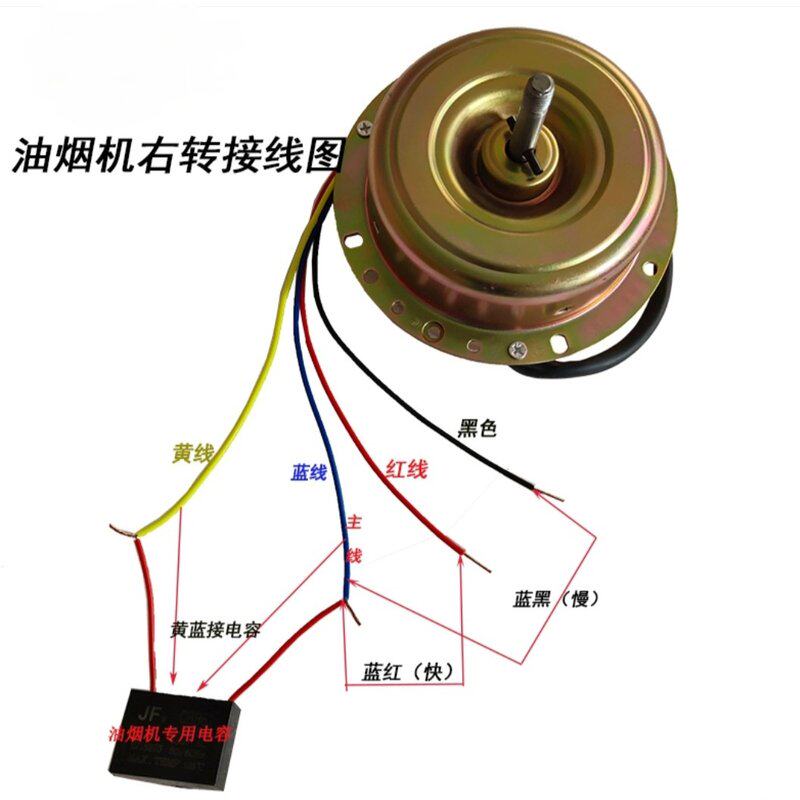 双滚珠轴承大功率吸抽排油烟机电机马达抽油烟机电机附维修攻略。
