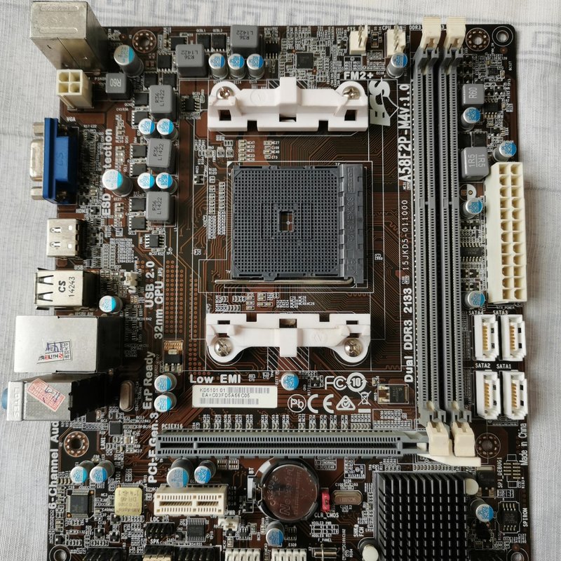 议价ECS精英A58F2P-M4主板,带HDMI高清接口,黑槽F