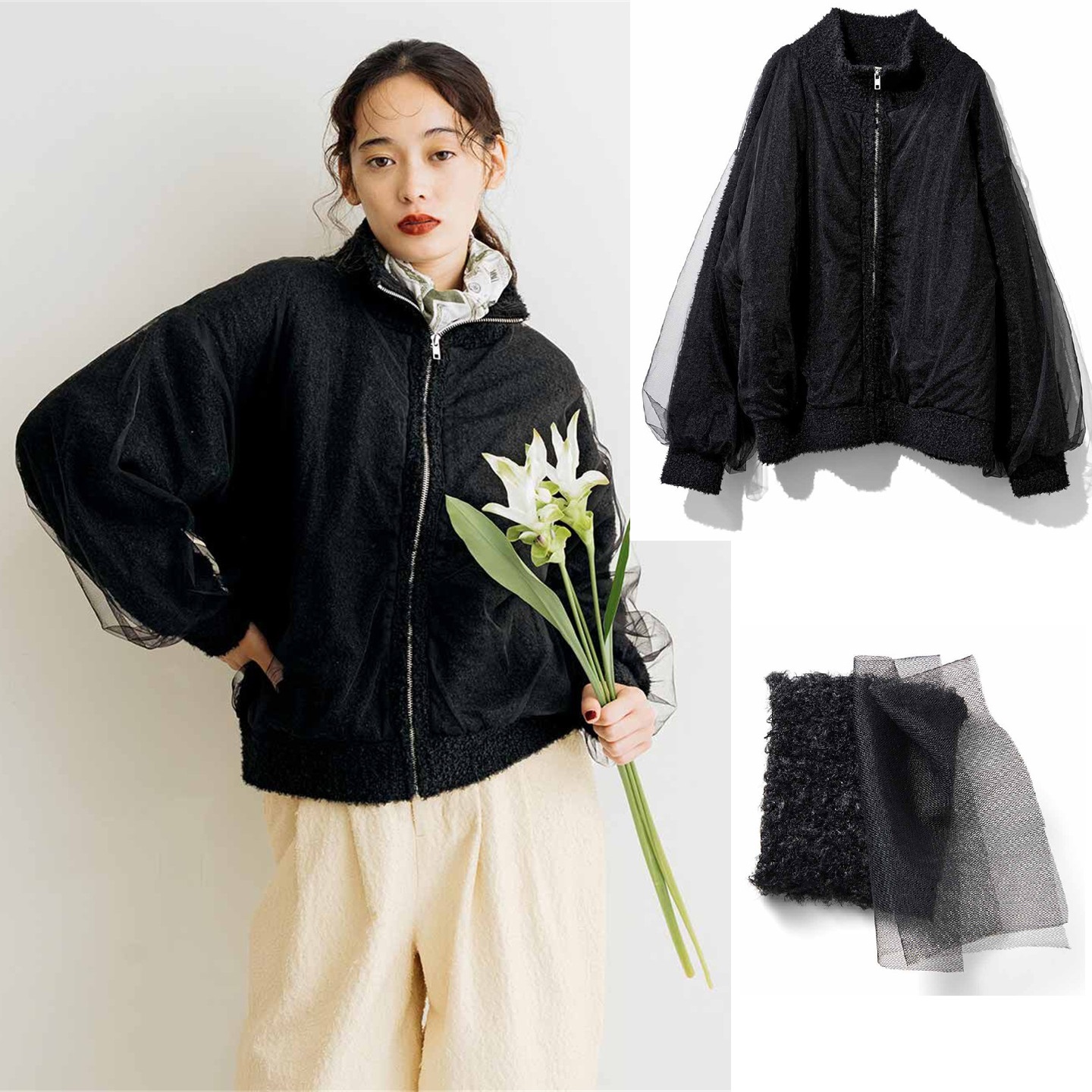 秋冬新款厚实绒针织开衫