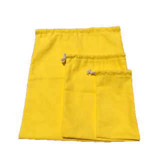 来图定制棉布袋黄色帆布束口袋储物袋整理袋抽绳布袋饰品收纳袋