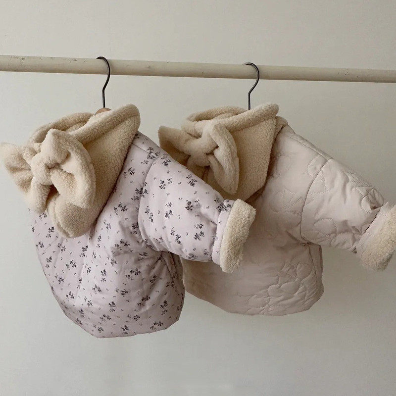 婴儿加绒冬季连帽韩版蝴蝶结保暖棉袄男女宝宝外套,童装/婴儿装/亲子装,皮草/仿皮草,淘宝优惠券,粉丝福利购,淘宝优惠卷