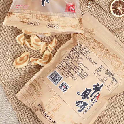 牛耳饼开平特产猫耳朵薄脆休闲饼干零食礼袋密封装250g（易碎）