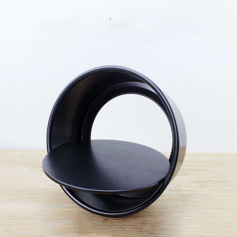 不沾圆形蛋糕模活底戚风蛋糕模慕斯模不黏黑色乳酪模不沾烘焙模具