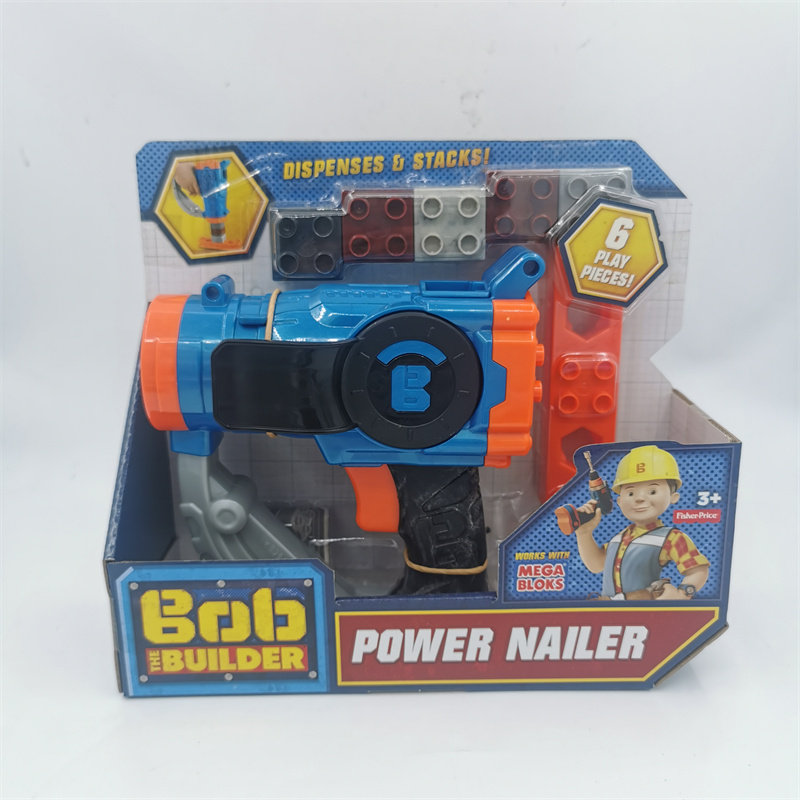 正版外贸费雪巴布工程师装配工具钻玩具积木拼装套装儿童益智玩具