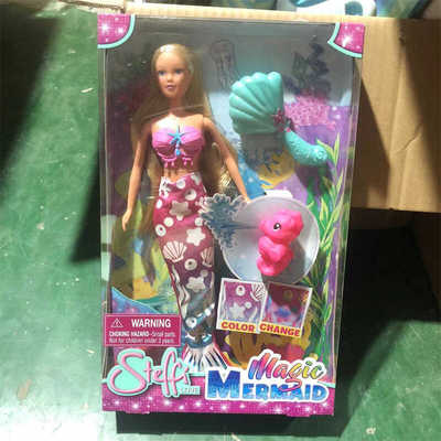 正版出口欧美德国仙霸芭比娃娃衣服美人鱼儿童现货过家家玩具