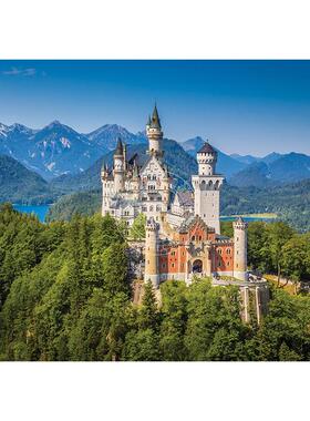 新天鹅堡 1000片拼图 文创周边 Peter Pauper Press 英文原版 Puzzle Neuschwanstein Castle