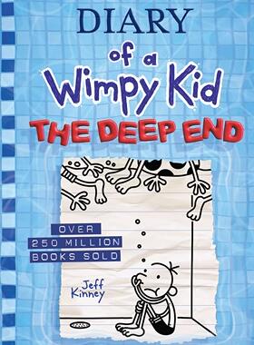 现货 英文原版 小屁孩日记15 The Deep End Diary of a Wimpy Kid Kid 儿童故事 小学生阅读 英文原版 章节书 桥梁书 Jeff Kinney