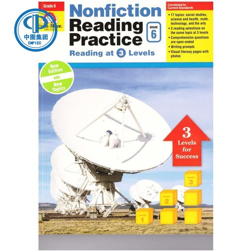 现货 Nonfiction Reading Practice 非虚构阅读强化练习册 Grade6（单本）