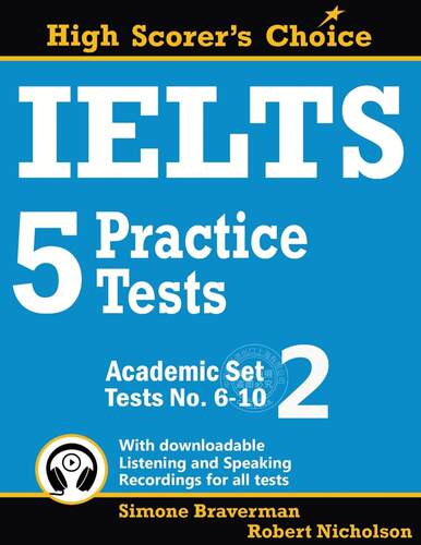 预售 按需印刷 雅思5实践测试，学术系列2 Simone Braverman 英文原版 IELTS 5 Practice Tests  Academic Set 2