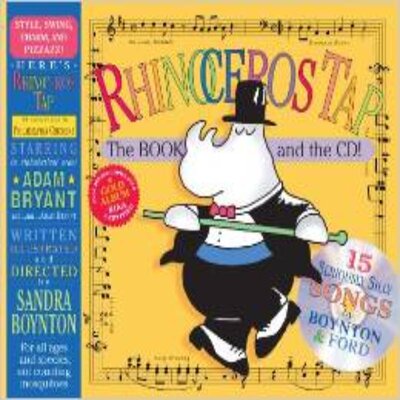 现货 犀牛舞步(精装，含CD)  英文原版 Rhinoceros Tap: 15 Seriously Silly Songs [With CD (Audio)]