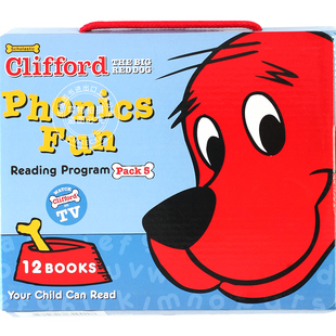 现货 英文原版Clifford大红狗自然拼读绘本套装系列5 带CD 学乐
