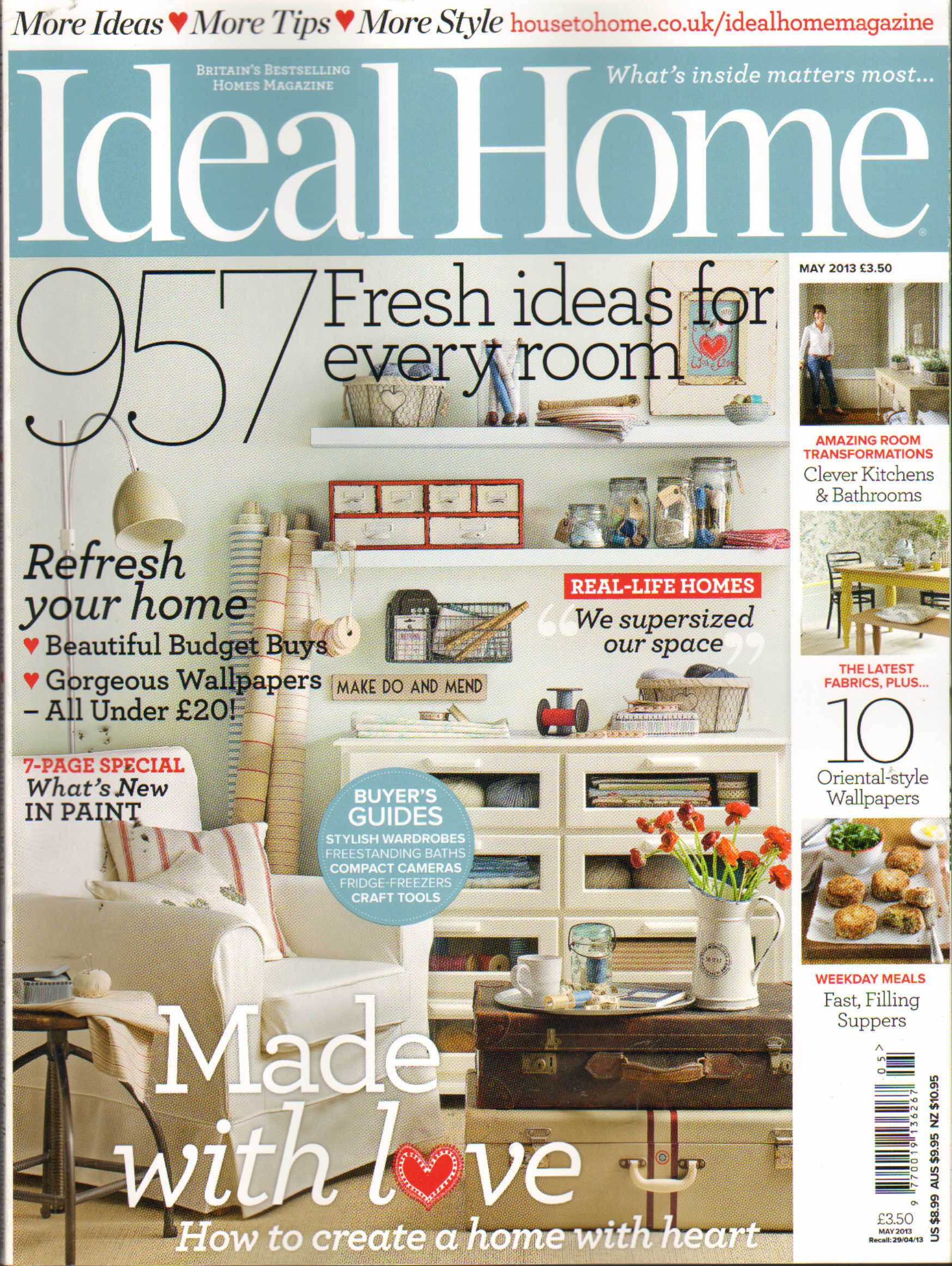 【全年订阅】理想家庭 ideal home  全年报刊杂志