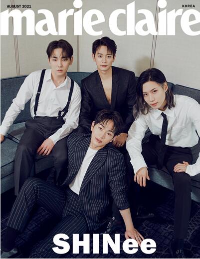 8月时尚杂志MarieclaireSHINee