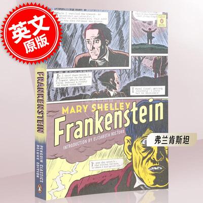 预售 弗兰肯斯坦 玛丽雪莱 企鹅经典豪华毛边本 英文原版 Frankenstein Penguin Classics Deluxe Edition