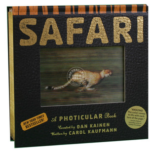 Photicular 光影视觉动画书 英文原版 精装 Safari 草原 预售 Book