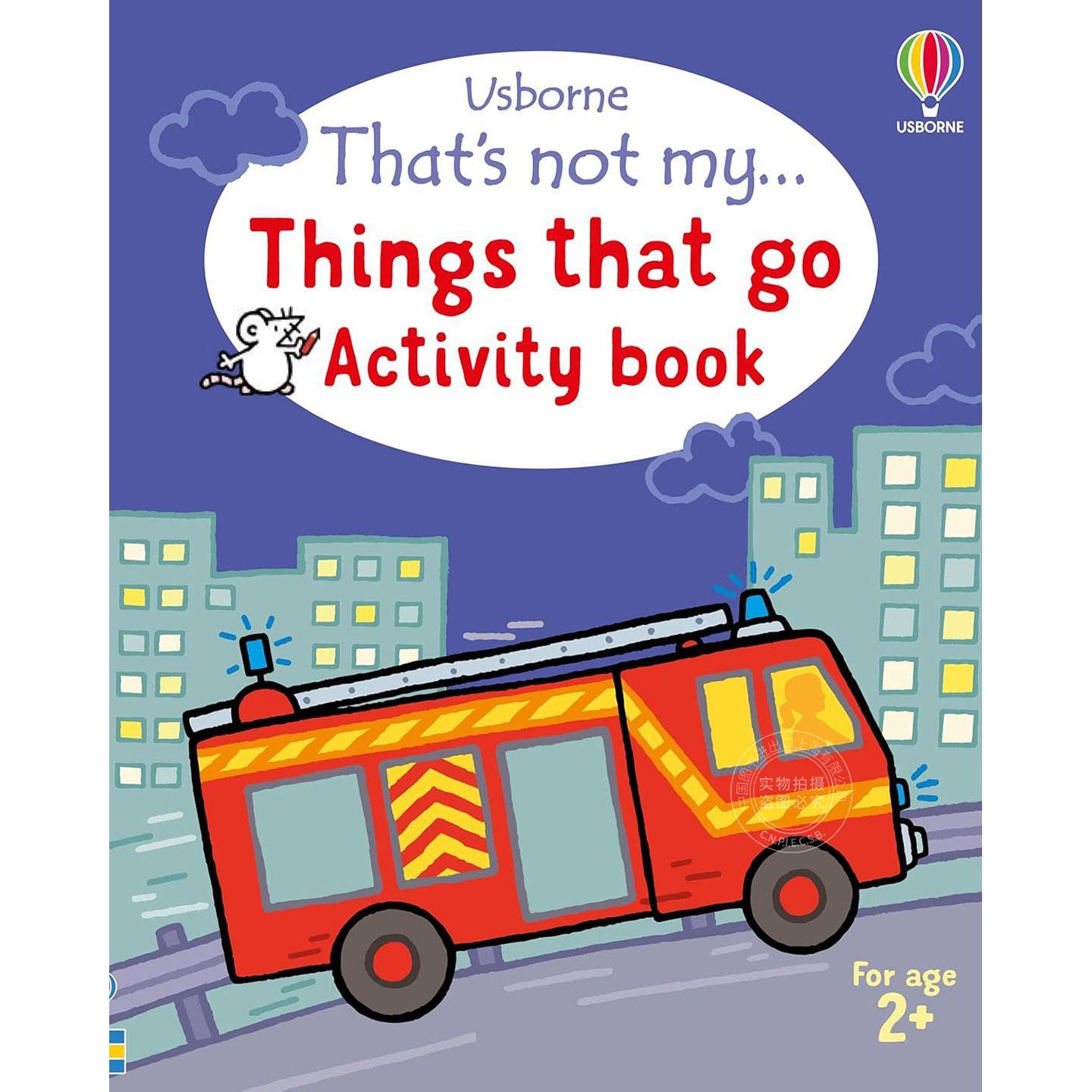 那不是我的 交通工具活动书 尤斯伯恩出版社 Usborne 儿童互动游戏书 英文原版 Thats not my Things That Go Activity Book 2-4岁