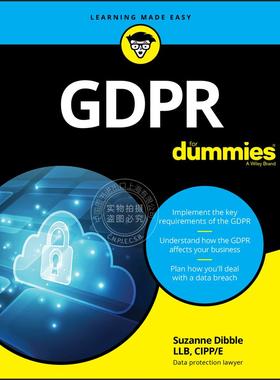 【预售 按需印刷】 GDPR For Dummies P